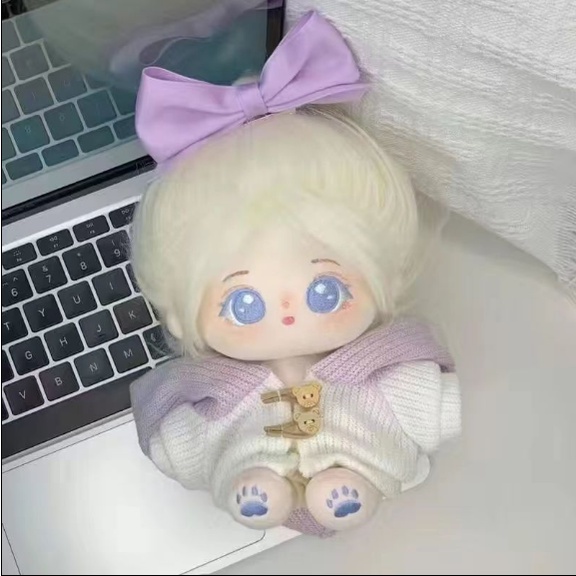 Búp Bê Nhồi Bông Cotton búp bê nhồi bông búp bê cung hoàng đạo búp bê nhồi bôngBúp Bê Nhồi Bông Cotton 20cm Màu Nude Xinh Xắn