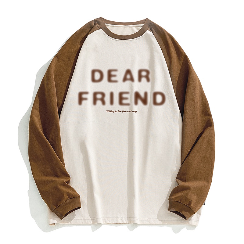 ◐Bộ Áo Thun cotton Tay Dài In Họa Tiết Phối Quần Dài Xếp Ly Thời Trang Xuân Hè Cho Nam