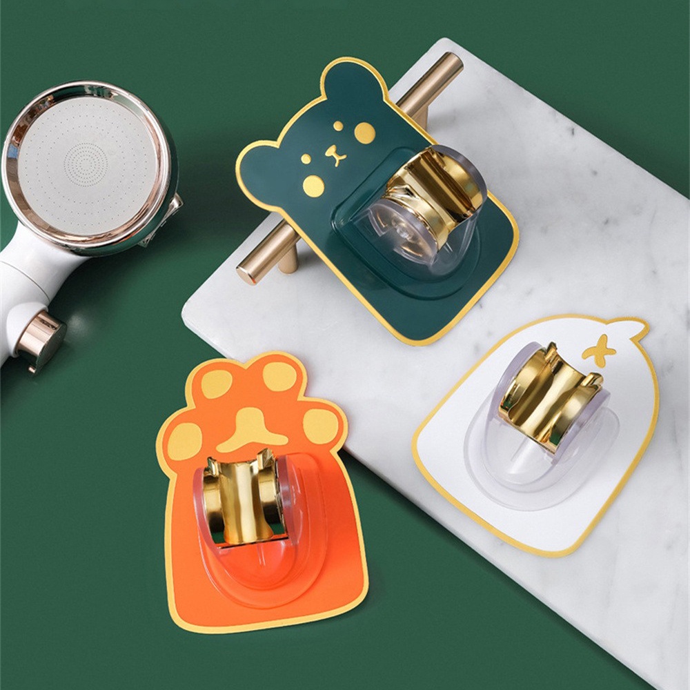 Ghế phun nước có thể điều chỉnh Thiết bị phòng tắm 12,5 × 8,5cm Ghế phun nước Giá đỡ vòi hoa sen Giá đỡ ABS trong suốt Vòi phun hoa đáng yêu Giá treo ghế tắm Giá đỡ veel