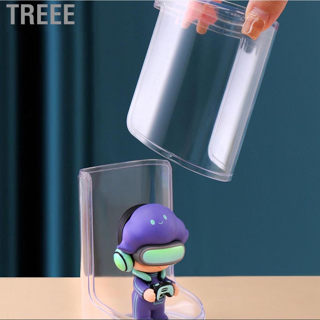 Treee Dust Proof Action Figure Storage Boxplastic Clear Transparent Cartoon Doll Display Case