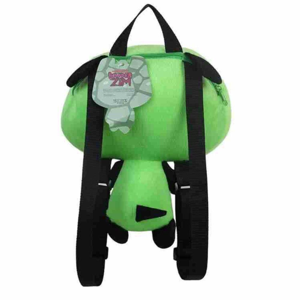 Mmluck alien invader zim plush backpack, stuffed green zim jill dog stuffed toy, kawaii 35cm / 20cm soft 3d eyes quà tặng đồ chơi trẻ em