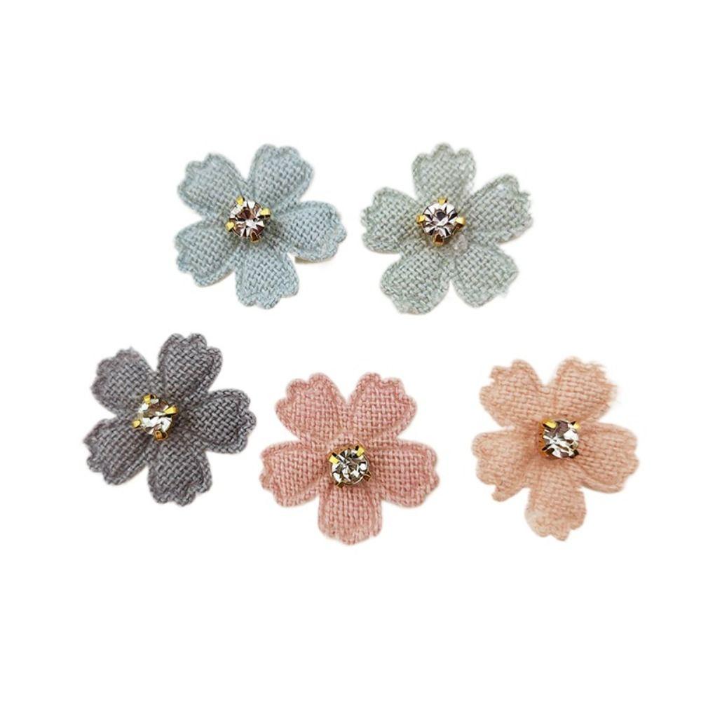 Sjl Set 50 Miếng Dán Vải Thêu Hoa Đính Đá Nhiều Màu Sắc Đa Năng Trang Trí Quần Áo