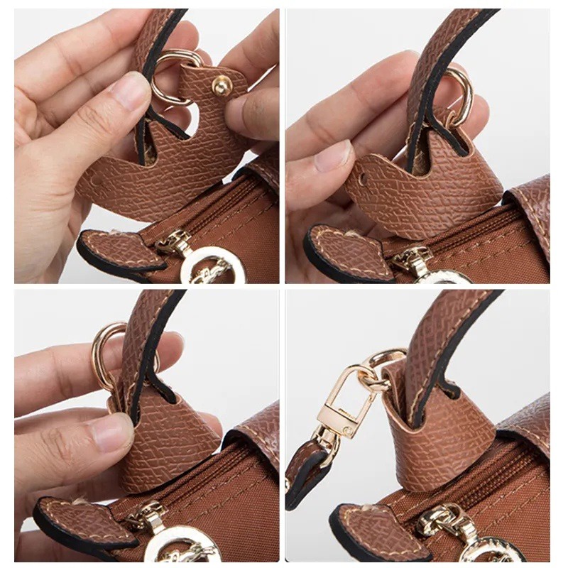Mới 3 cái / bộ mini tote bag dây đeo vai / túi xách da retro dây đeo chéo / phụ kiện sửa đổi túi tự làm / bộ dây đeo vai punch-free / cho túi longchamp's