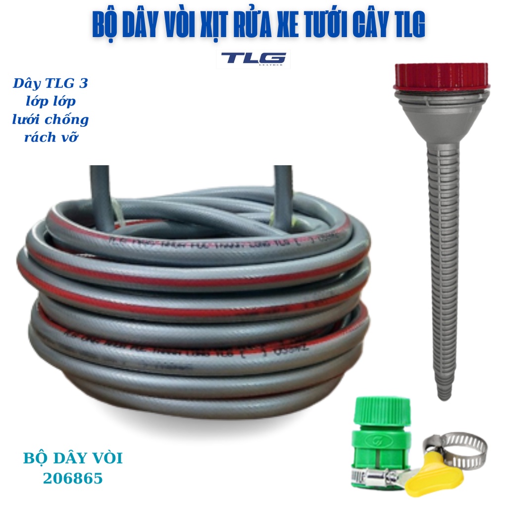 Bộ dây vòi nước tưới rau, tưới cây làm vườn nông trại loại 20M  206865-G