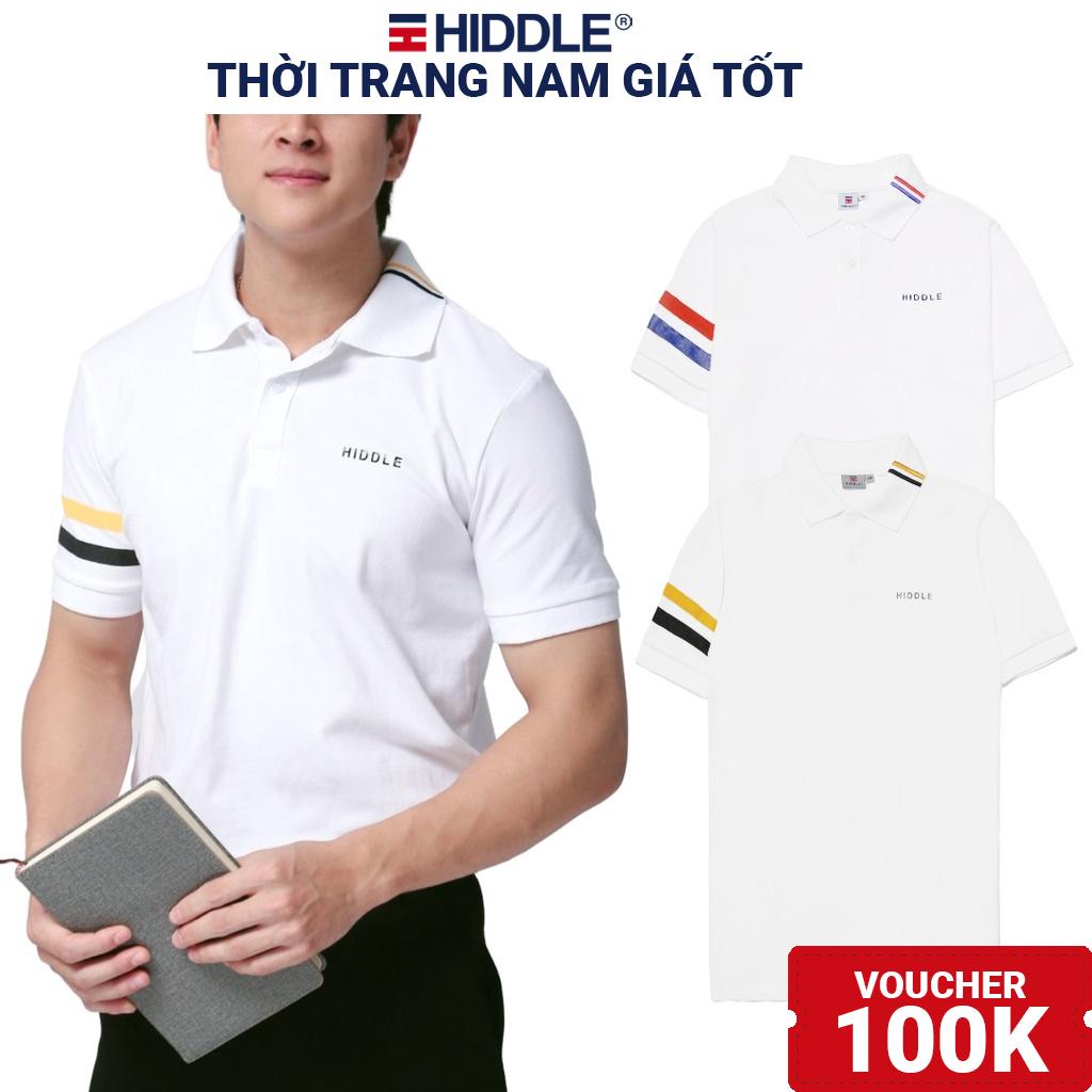 Áo polo nam cao cấp tay sọc thêu cổ HIDDLE co giãn thoải mái | H7-T6