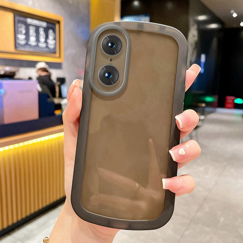 Oppo a98 a78 a58 a12 a5s a7 4g 5g silicone chống sốc đơn giản vỏ bảo vệ máy ảnh mềm reno 10 pro plus 8t candy colors vỏ điện thoại trong suốt