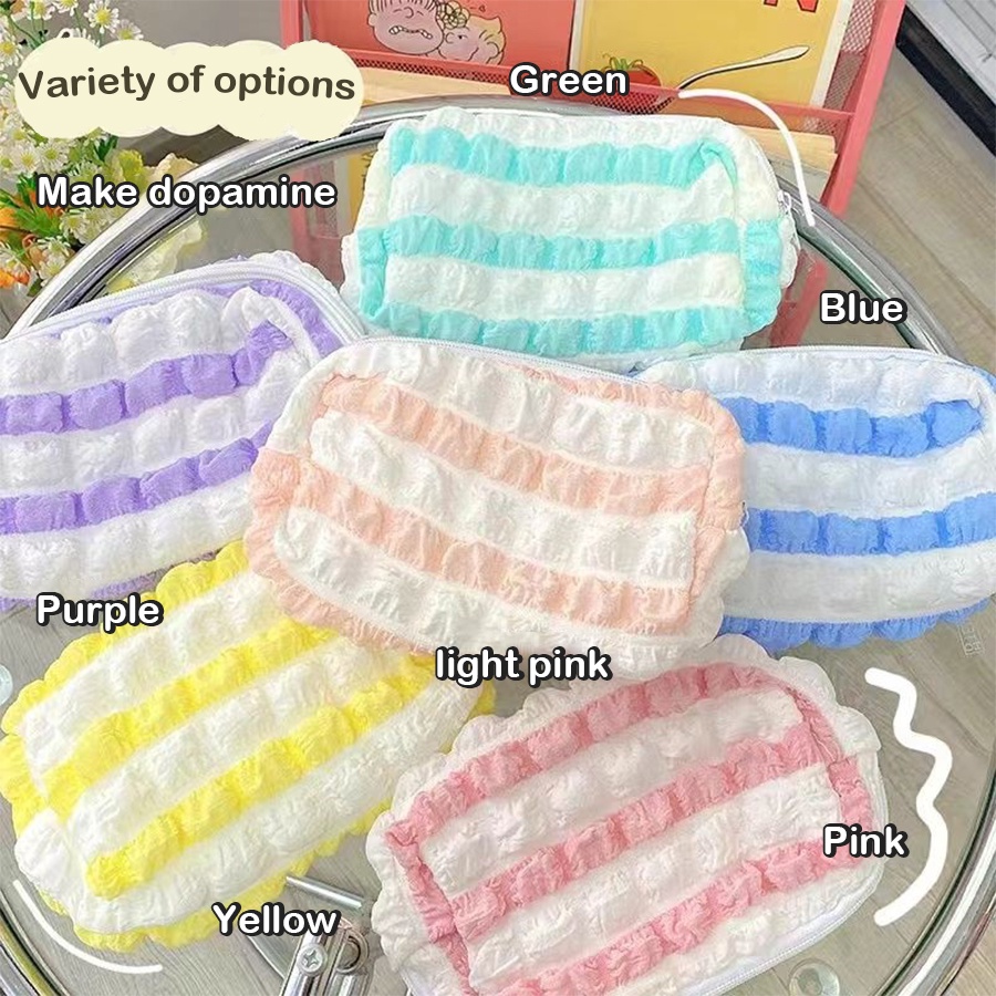 Hộp đựng bút chì kawaii hàn quốc túi đựng bút dung lượng lớn cho bé gái ins puff túi đựng bút chì túi đựng đồ dùng học tập cho học sinh văn phòng phẩm