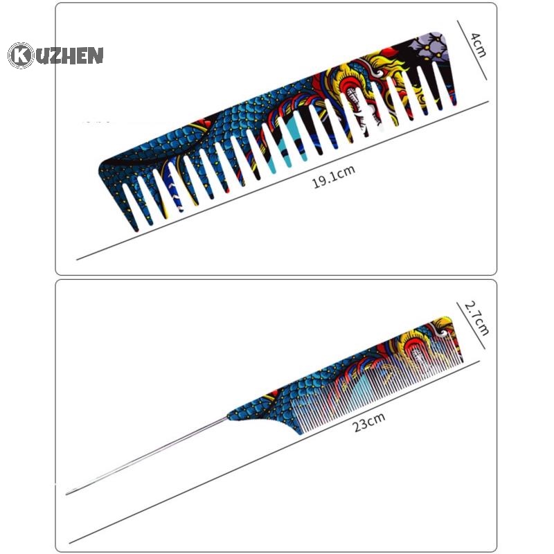 Kuzhen phong cách thời trang chuyên nghiệp cắt tóc cắt tóc lược salon làm tóc lược làm tóc hot