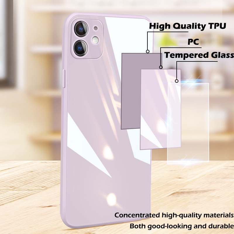 Cường Lực Ốp Điện Thoại Silicon Cứng Chống Sốc Cho iphone 14 13 12 11 pro 12 max mini xr x xs max