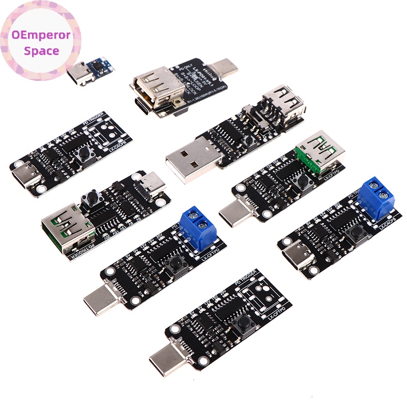 OEmperor USB Type-C PD Decoy Trigger Board 9V 12V 15V Đầu ra PD 2.0 3.0 Bộ chuyển đổi kích hoạt PH