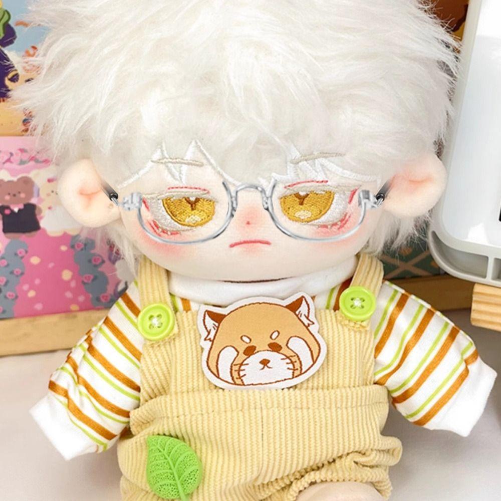 Kính nửa khung luol, đồ chơi kính nhựa 20cm, mèo xu hướng đạo cụ chụp ảnh nhiều màu kính râm búp bê phụ kiện