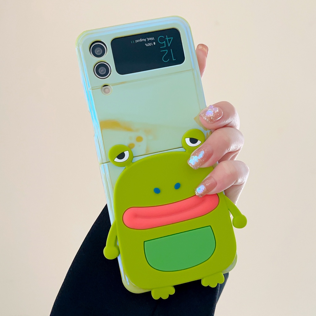 Ốp Điện Thoại Họa Tiết Ếch Dễ Thương Cho samsung galaxy z flip 5 4 3 z flip5 zflip5 zflip 5 Flip43