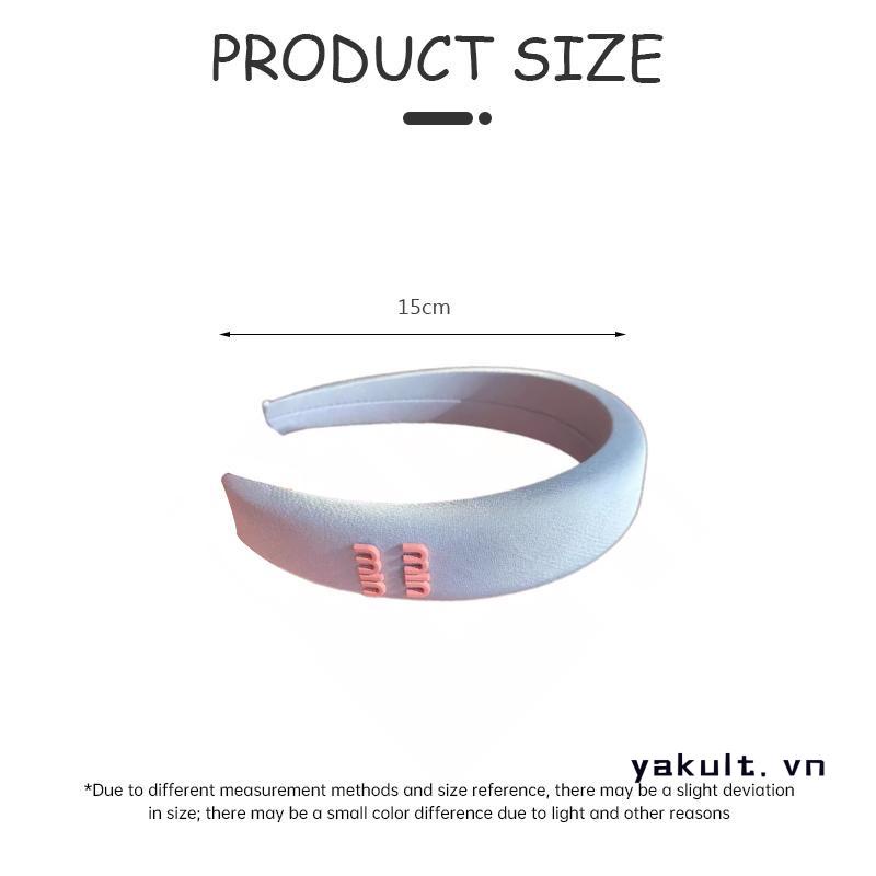 🎀 yakult 🎀Băng Đô Cài Tóc Bằng Xốp Nâng Chiều Cao Màu Sắc Tương Phản Xinh Xắn