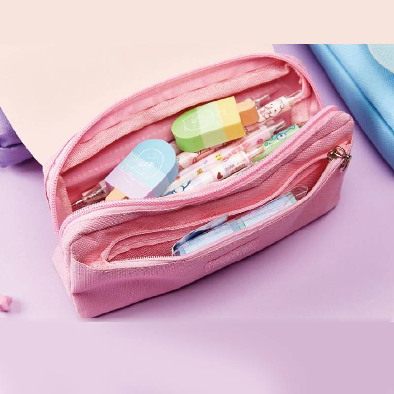 Hộp Đựng Bút Chì Sức Chứa Lớn Họa Tiết Hoạt Hình demon slayer kamado nezuko Cá Tính Cho Học Sinh