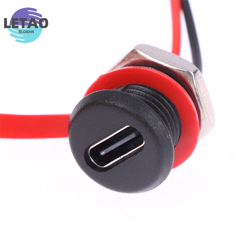 USB-C nối Type-C để PH 2.0 với Nut khóa tấm nữ USB ổ cắm mới