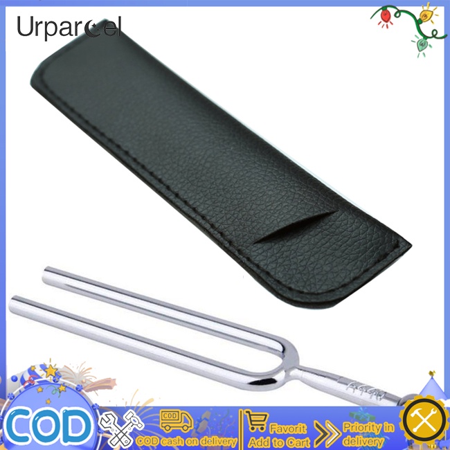 Urparcel guitar violin tuning fork tuner a440hz tiêu chuẩn a tone tuning fork với bao da các bộ phận của nhạc cụ