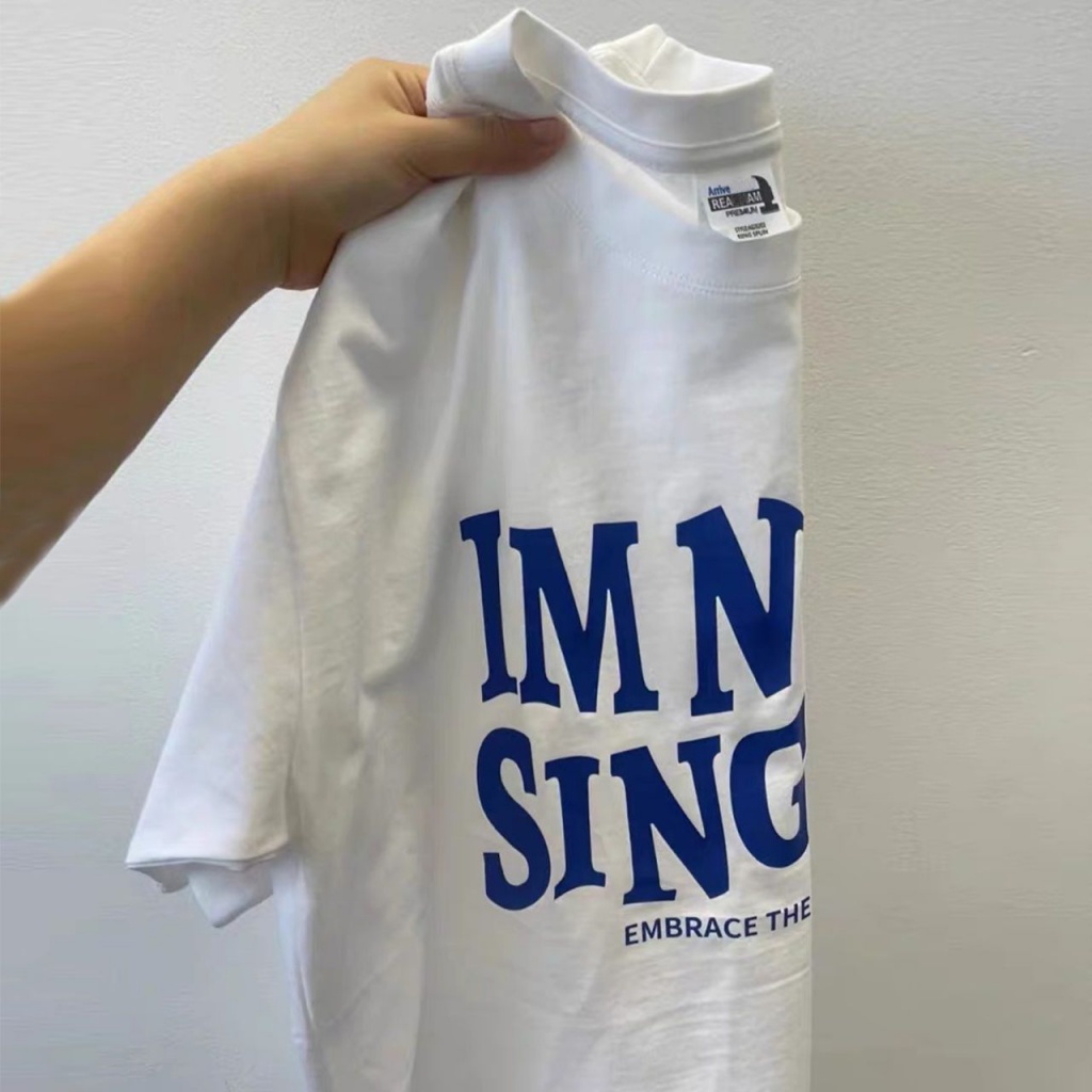 Áo Thun 100% Cotton Ngắn Tay Dáng Rộng Thời Trang Mùa Hè Hàn Quốc