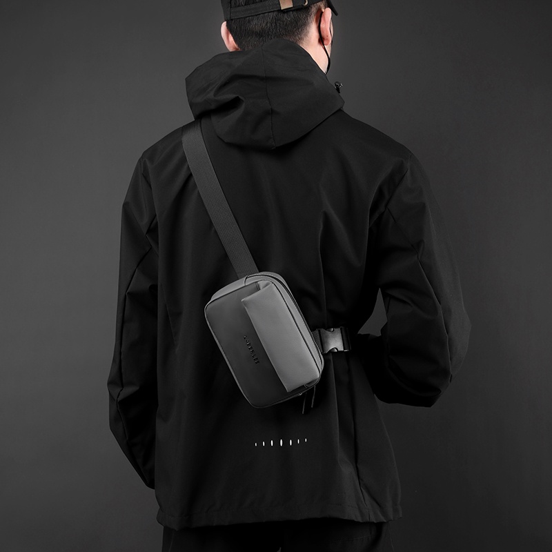 Túi đeo chéo ngực LABER LEE chống thấm nước đa năng phong cách đường phố cho nam