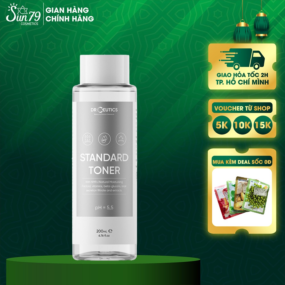 Nước Hoa Hồng Cấp Ẩm Cho Da Dầu DrCeutics Standard Toner 200ml