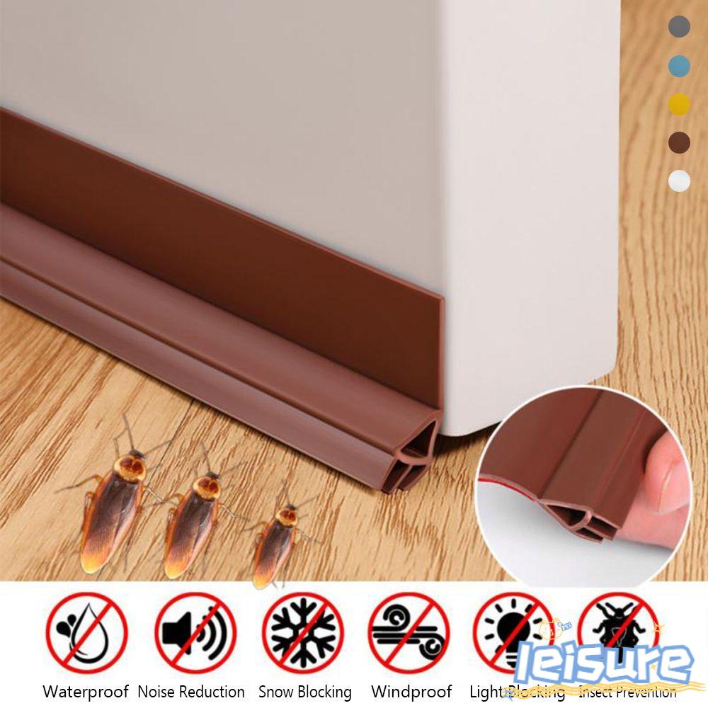 ♫DAPHNE♫ 93cm Home Draught Excluder Bedroom Weather Stripping Door Bottom Sealing Strip Windproof Dorm Noise Reduction Insect Prevention Blocker PVC Door Draft Stopper/Multicolor
