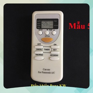 Remote máy lạnh Panasonic KW 2 chiều đời cũ, điều khiển điều hòa Pana mẫu 5 Tốt