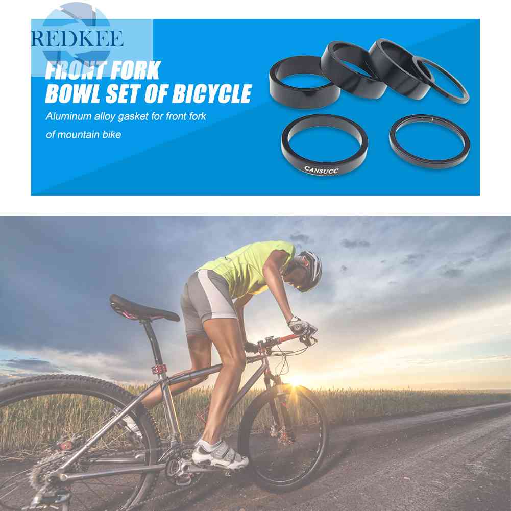 Set 6 Vòng Đệm Phuộc Trước 2 / 3 / 5 / 10mm Chuyên Dụng Cho Xe Đạp