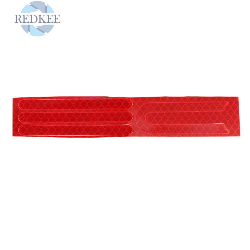 1 Miếng Dán Phản Quang Màu Đỏ Bảo Vệ Bánh Xe Trước / Sau Cho Ván Trượt Điện M365