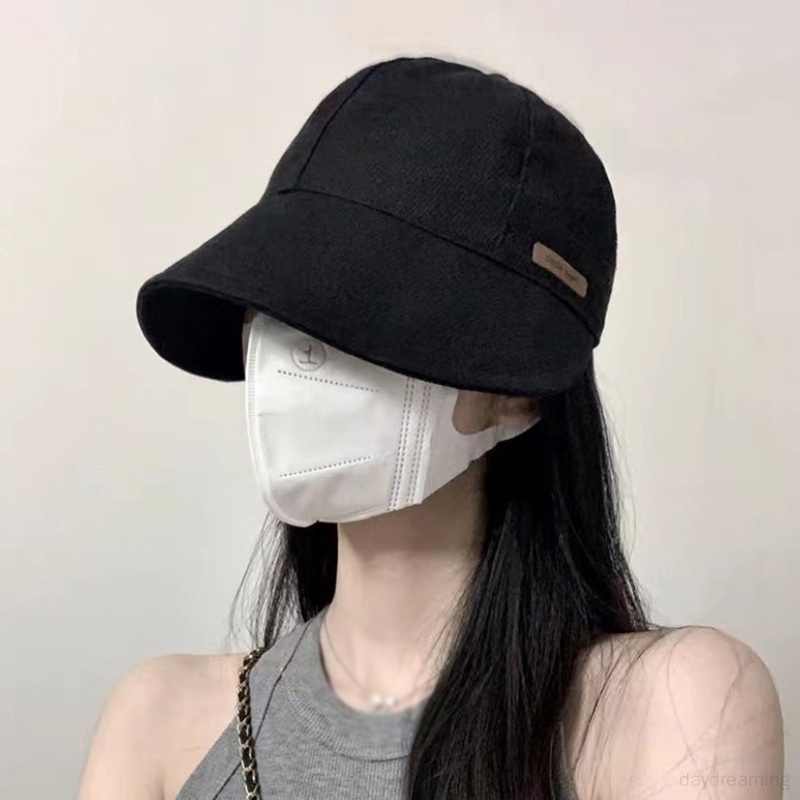 Mũ Tai Bèo Chống Nắng Có Dây Điều Chỉnh Kích Thước Che Mặt Chống Tia UV Màu Trơn