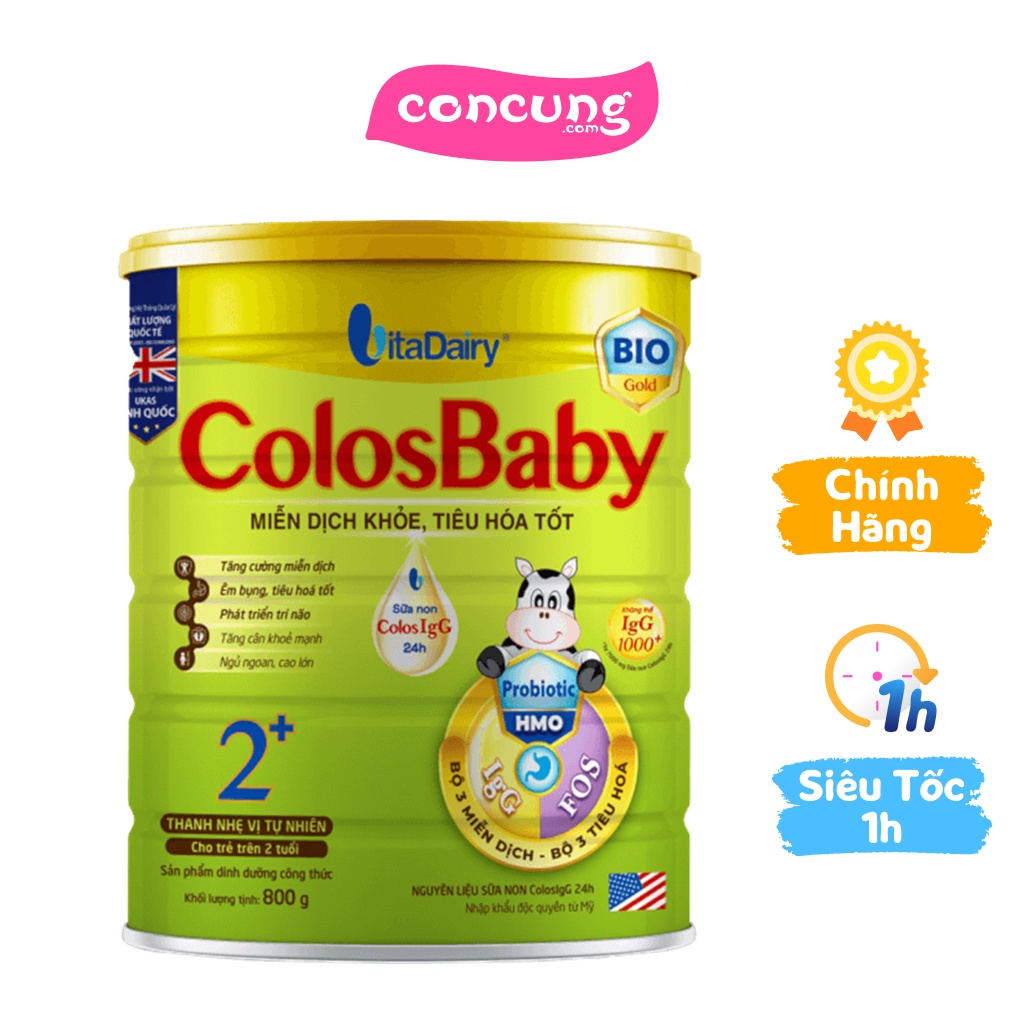 Sữa Colosbaby Bio Gold 2+ 800g (từ 2 tuổi)