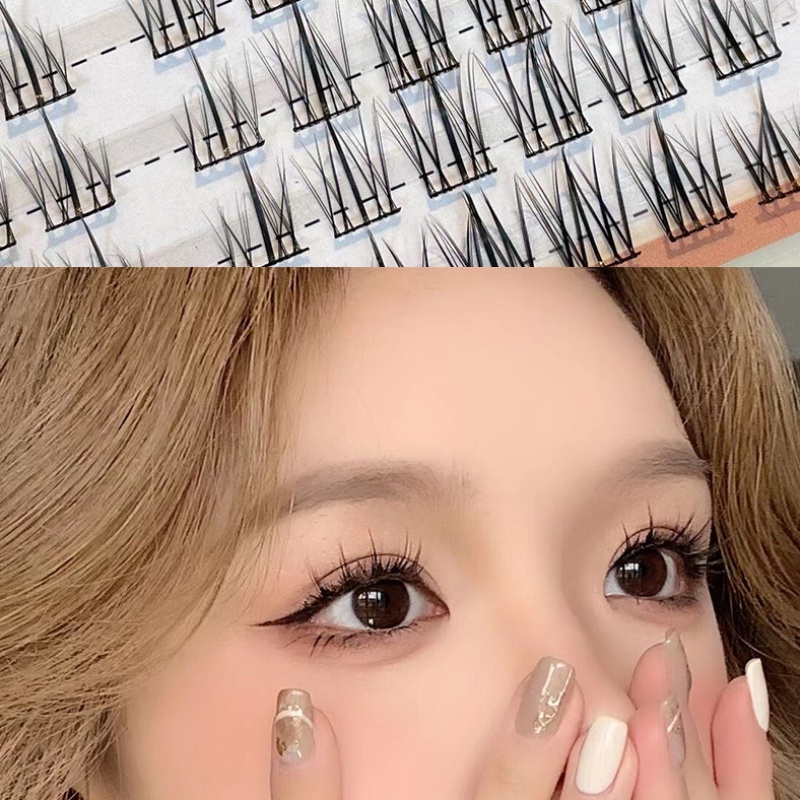 Cặp Lông Mi Giả 3 Hàng 5 Hàng Hình Hoa Hướng Dương Siêu Mỏng Tự Nhiên