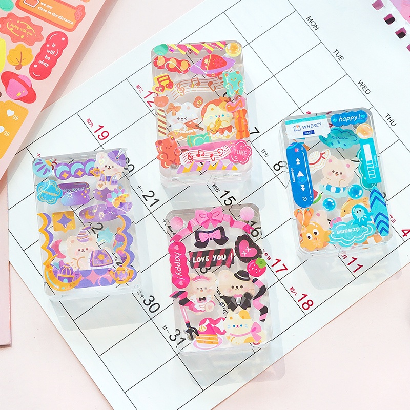 Bộ 2 Sticker Dán Trang Trí Sổ Tay Hình Câu Nói Vui Nhộn