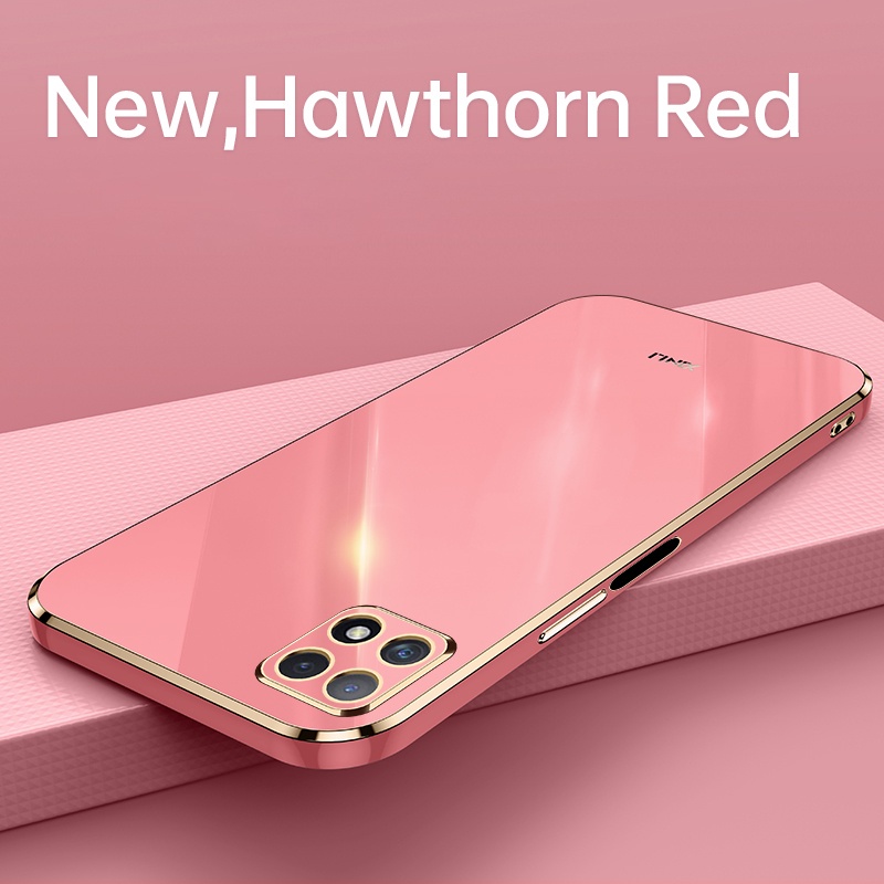 Ốp điện thoại KOOSUK dẻo vuông mạ màu cho Samsung Galaxy Note 10 Lite S10 Lite A81 A91