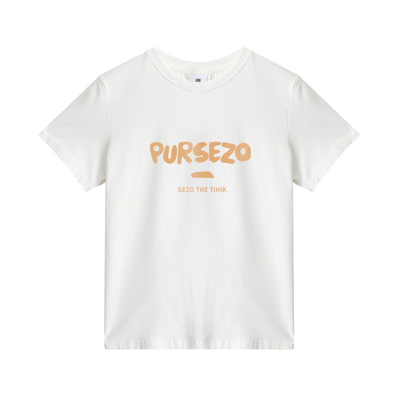 Xiaozhainv Áo Thun Tay Ngắn Cổ Tròn 3 Màu Sắc Phong Cách Retro Hàn Quốc Dành Cho Nữ