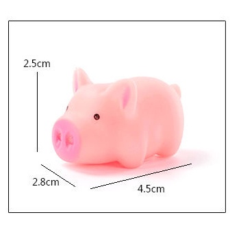 Đồ chơi bóp tay hình chú heo có tiếng kêu dễ thương, mềm dẻo giải tỏa căng thẳng.