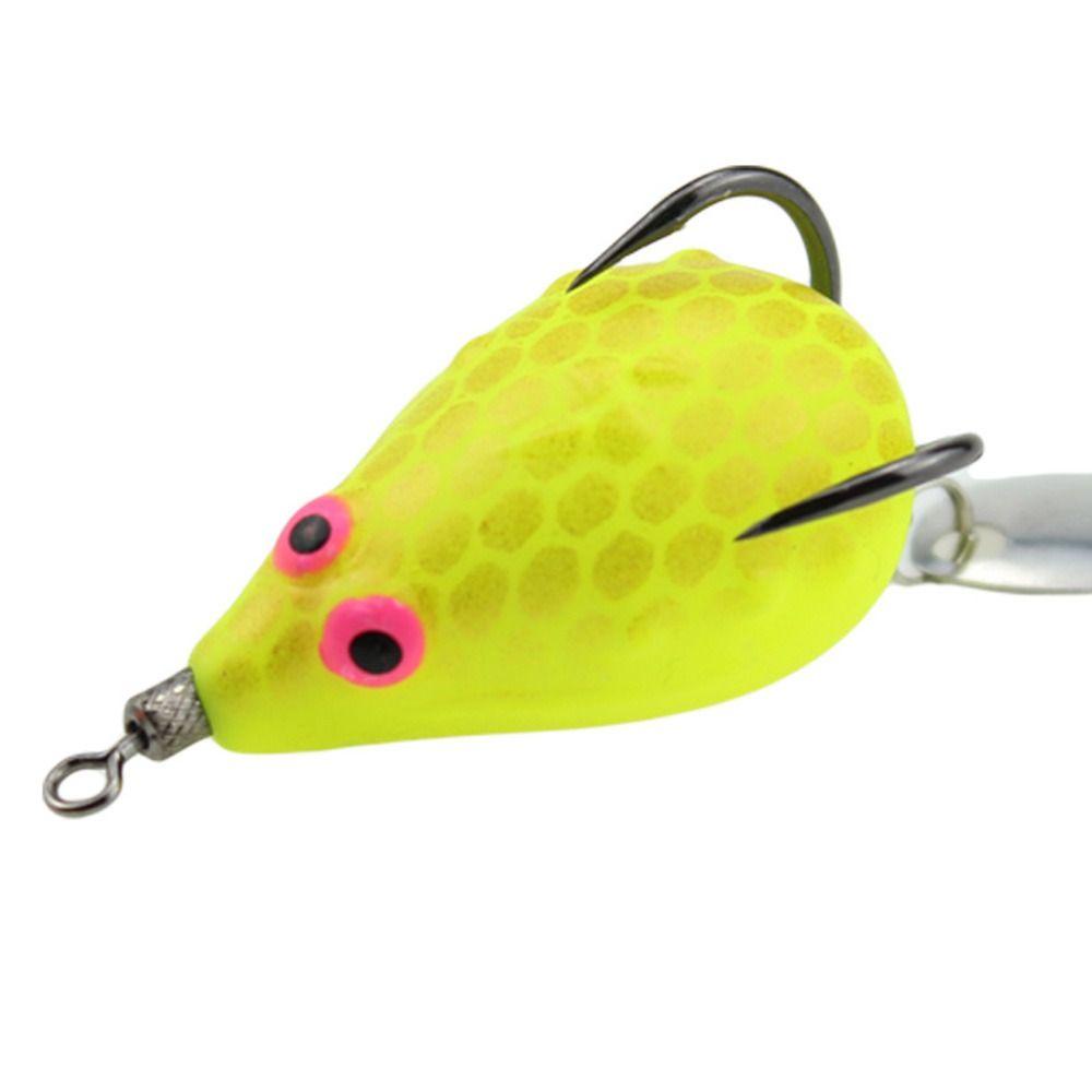 Mồi Câu Cá Giả Hình Ếch Bằng Cao Su SUENIN Màu Sắc Ngẫu Nhiên