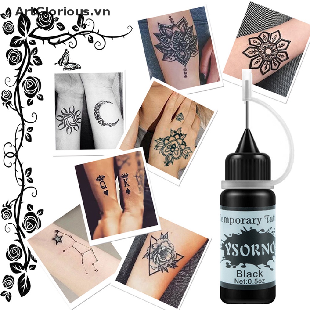 Lọ Mực Xăm Bán Vĩnh Viễn Tự Nhiên 10Ml