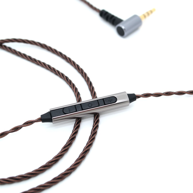 Dây Cáp Tai Nghe MMCX Xoắn Bằng Đồng Trong Suốt 3.5MM Cho Shure SE215 / SE315 / SE425 / SE535 / SE846