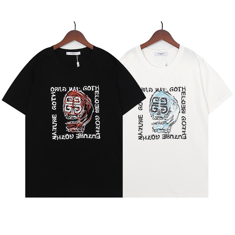 Áo Thun cotton Tay Ngắn Cổ Tròn In Chữ Givenchy Trẻ Trung Hợp Thời Trang Cho Nam Và Nữ