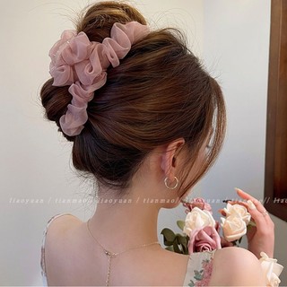 Kẹp Tóc Vải Chiffon Thời Trang Hàn Quốc Cho Nữ