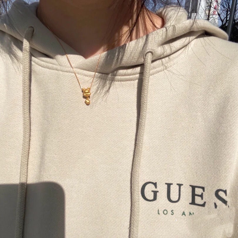 Vòng cổ Bạc 925 Mặt Hình Winnie the Pooh Không Phai Màu