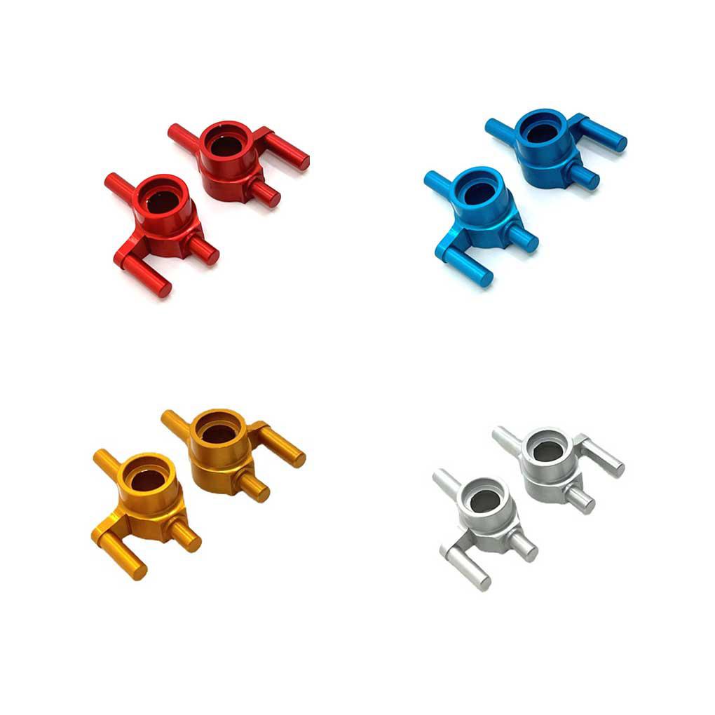 Set 2 Đế Bánh Xe Sau Bằng Kim Loại Màu Trơn Cho Xe Hơi Điều Khiển Từ Xa 1: 28