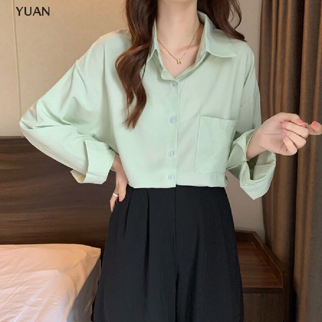 Áo sơ mi CRLNHC tay dài thời trang cổ điển cho nữ