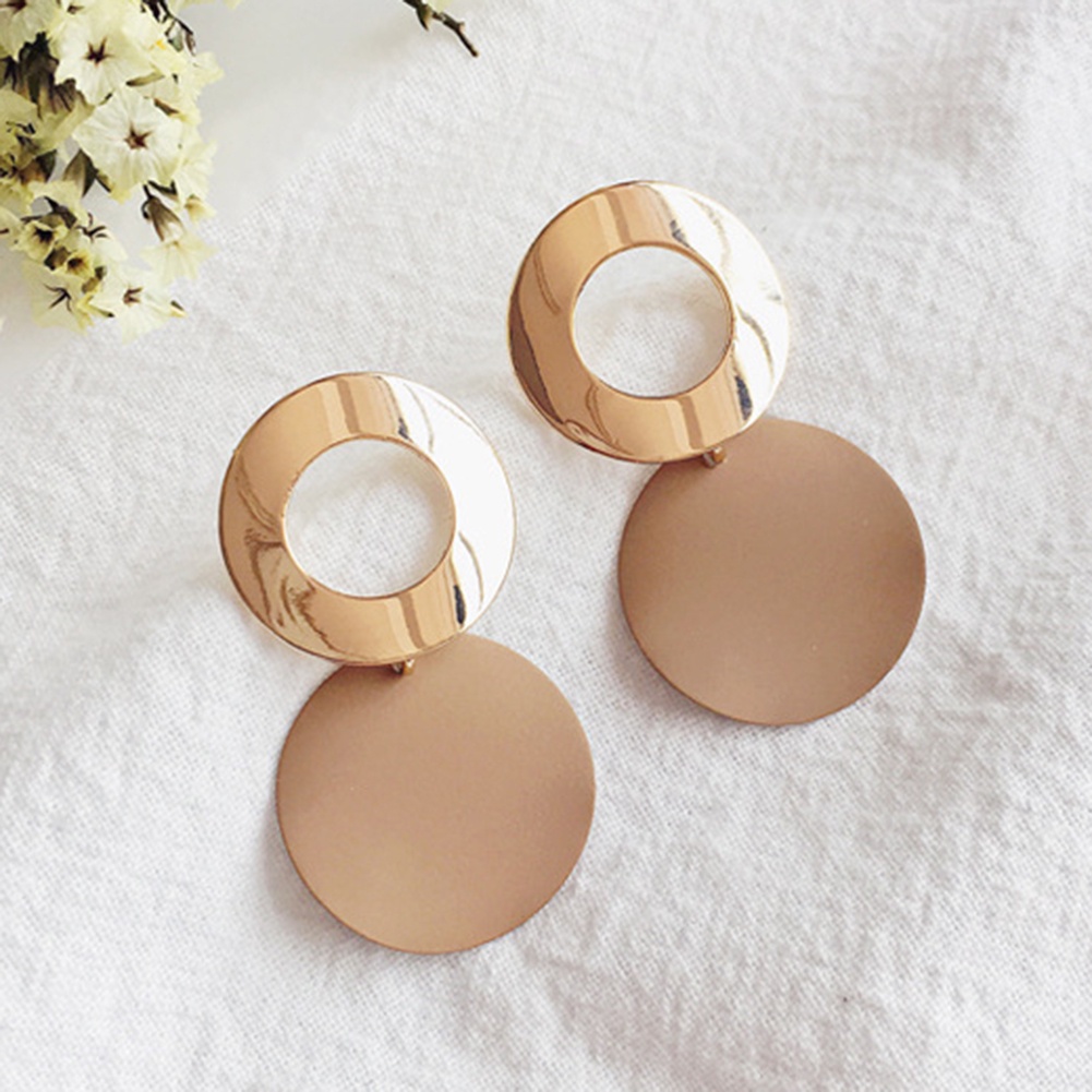 Khuyên Tai Nữ Hình Tròn Thời Trang Cổ Điển