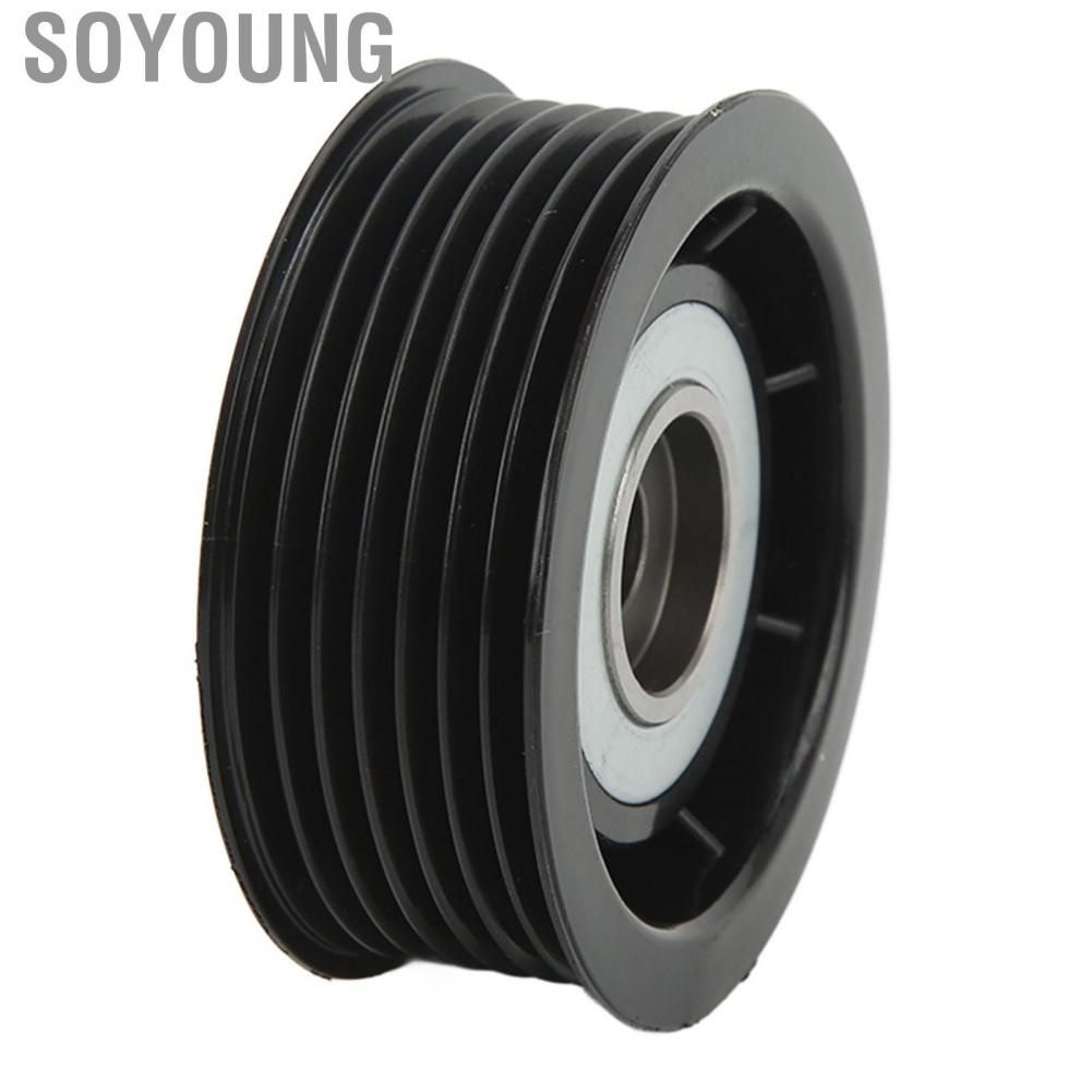 Soyoung Drive Belt Idler Pulley Accessory  High Precision Temperature Resistant MD368210 Rust Proof for Vehicle