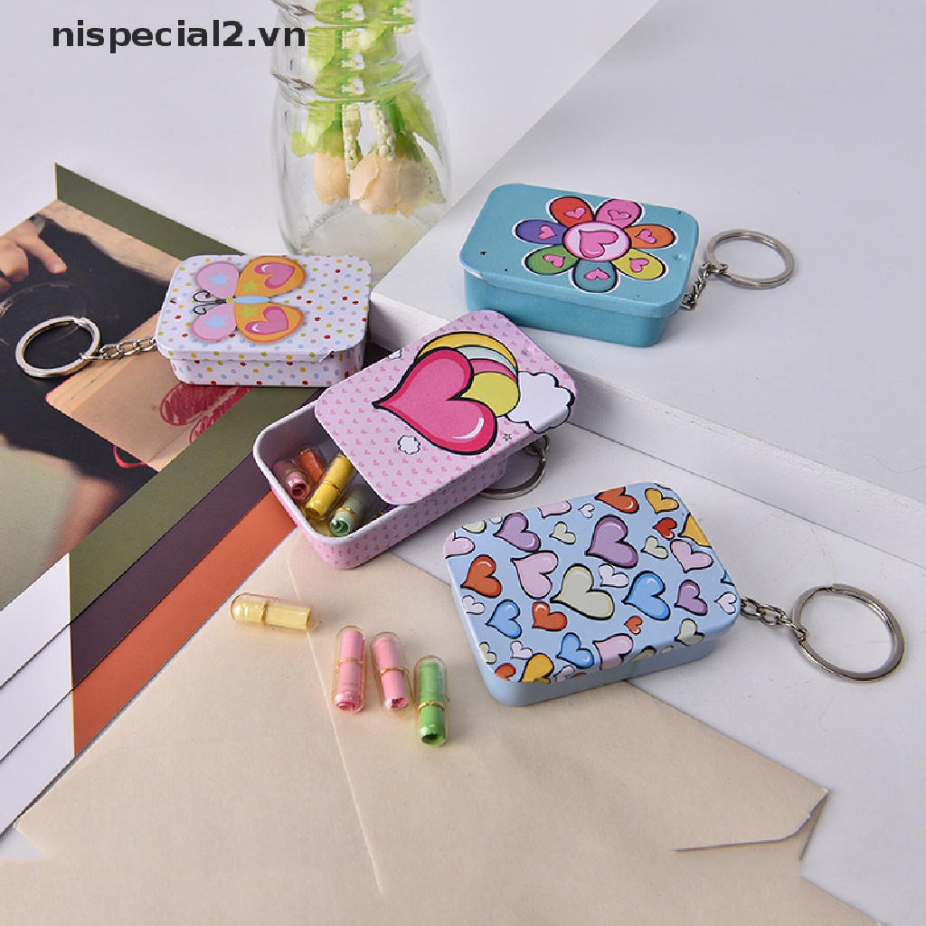 Hộp Thiếc Rỗng Hình Chữ Nhật Đựng Trà / Kẹo / Trang Sức Tiện Dụng