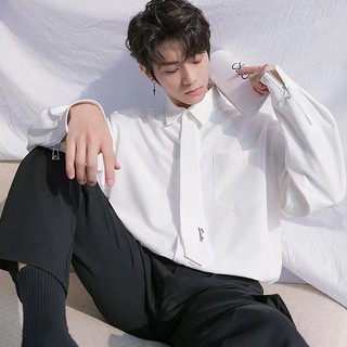 Áo Sơ Mi Nam Tay Ngắn Cổ Thắt Nơ Có Thể Tháo Rời Thời Trang Mùa Hè