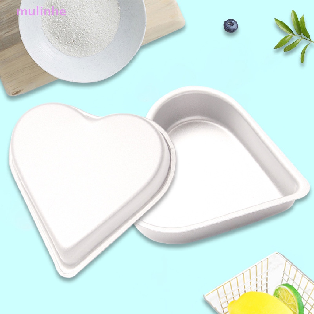 Khuôn Nướng Bánh Mini Chống Dính Hình Trái Tim Bằng Thiếc