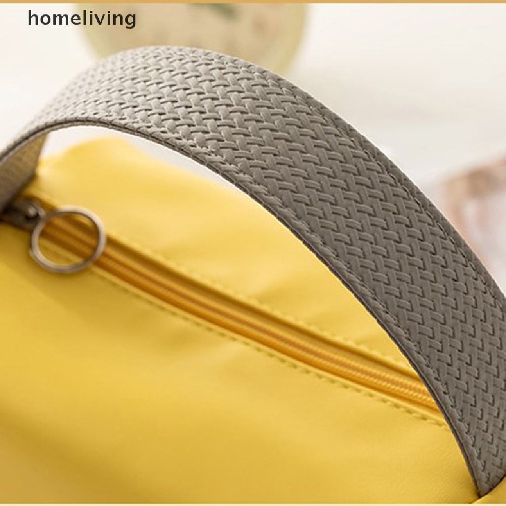 Túi Đựng Mỹ Phẩm Cầm Tay Da PU Màu Kẹo Sức Chứa Lớn Chống Thấm Nước