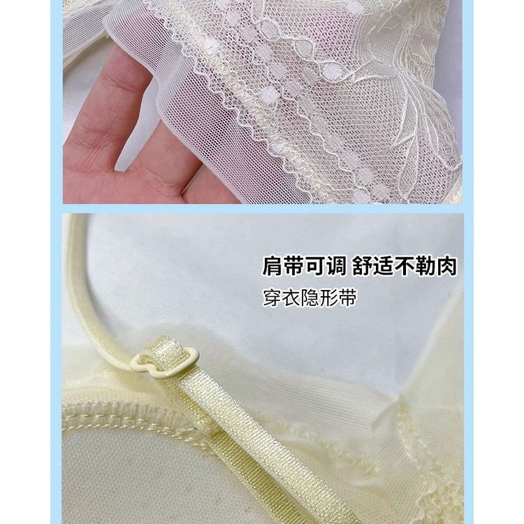 Áo Ngực minimizer Không Gọng Không Đường May Có Mút Nâng Ngực Tai Thỏ Phong Cách Mùa Hè Xinh Xắn