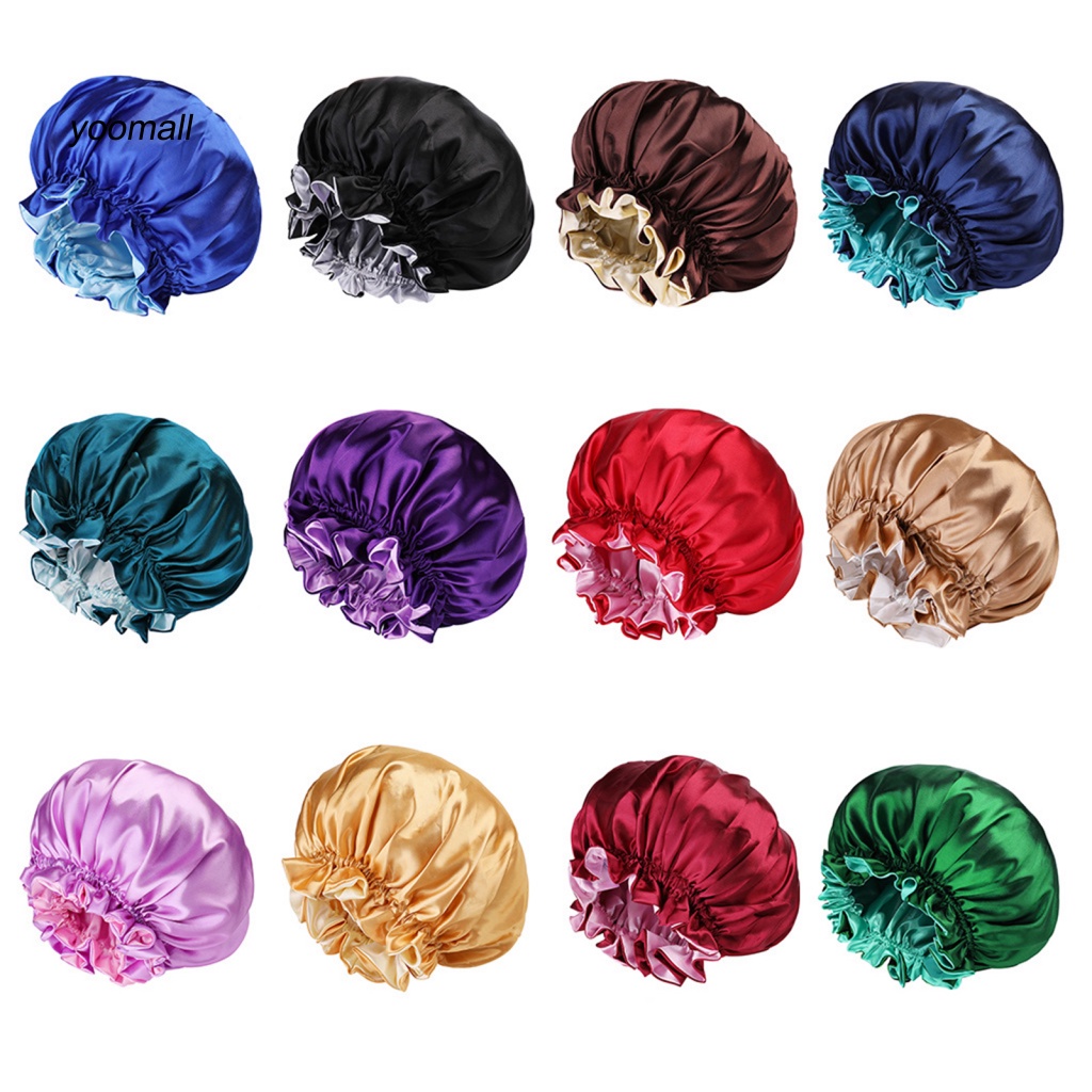 Mũ Trùm Đầu Hai Lớp Mềm Mịn Không Vành Dùng Khi Ngủ / Tắm Cho Nữ